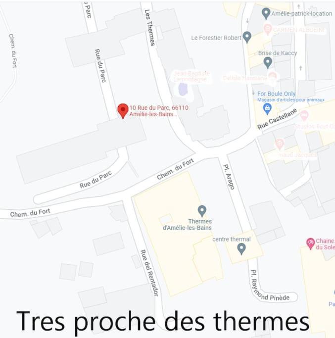 Charmant Logement Entre Mer Et Montagne Ideal Pour Cure Thermale アメリ・レ・バン・パラルダ エクステリア 写真